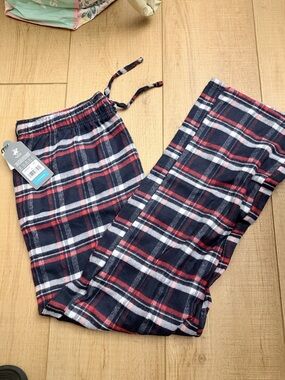Beverly Hills Polo Club Red, Navy & White Plaid Lounge Pants